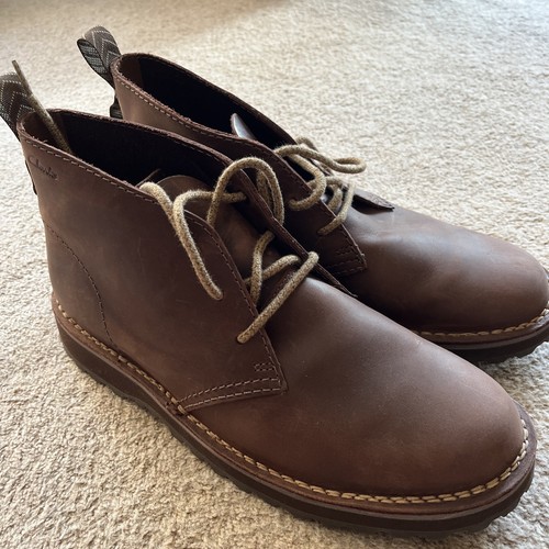 Mens clarks desert boots - desert, size