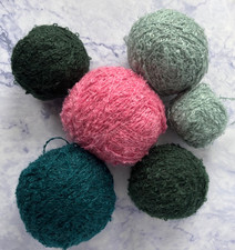 100% Mohair loop yarn, boucle