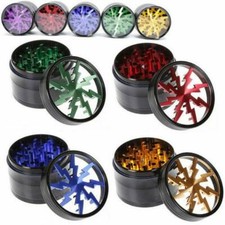 LARGE Lightning Shark Grinder 50mm 4 Part Magnetic Metal Diamond Teeth Grinder