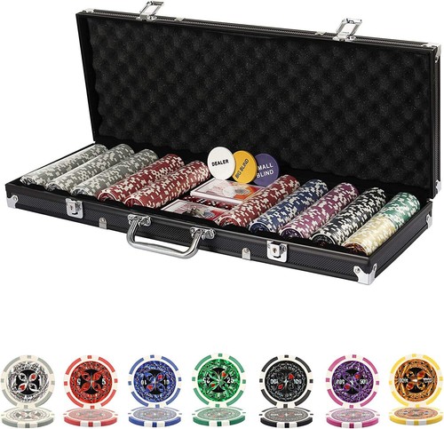 500 chips texas holdem set - texas,