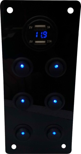 Blue 12v switch panel unit - 12v,