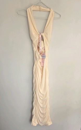 Polly ivory halter midi - oh,
