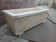 Large Wooden Garden Flower Box Raised Bed Pot Window Planter Trough Basket
