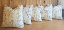 New Handmade Set Of 5 16" Sq Fryetts Wildflower Terracotta Colour Cushion Covers