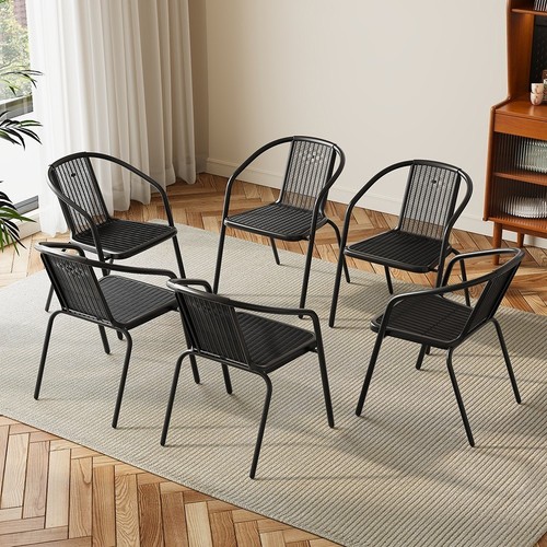 Set black stackable - set, of
