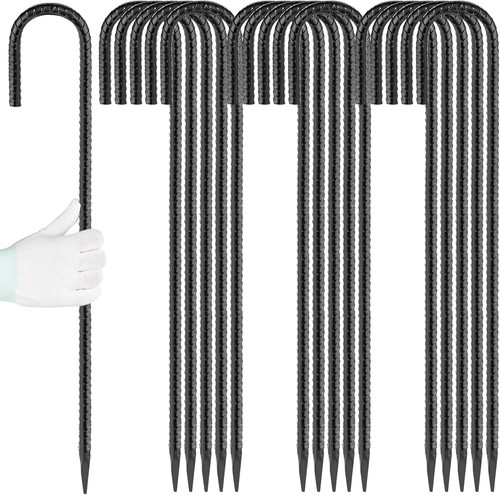 Inches hook rebar stakes - inches, j