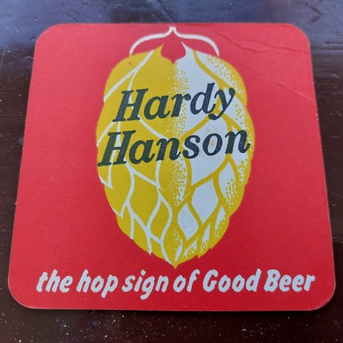 Hardy hansons beer mat cat - hansons, uk