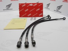 Steel braided brake line set