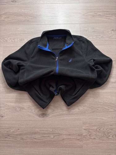 Nautica black fleece full - black,