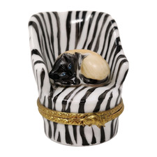 Limoges Trinket Box Peint Main