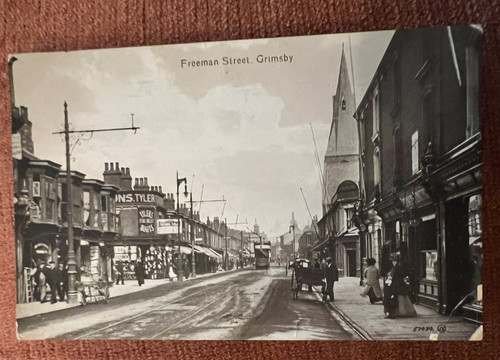Antique postcard grimsby - antique,