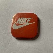 Rare Retro Red Nike 1980s Pin Badge