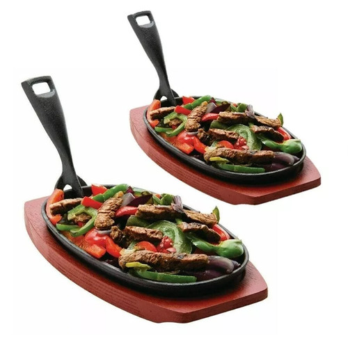 Cast iron sizzler hot serving - cast,