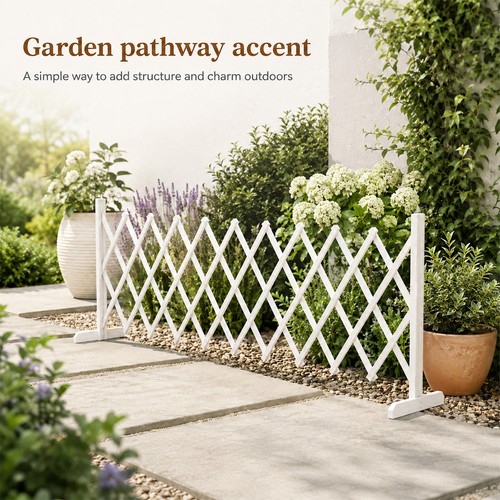 200cm expanding wooden fence - wooden,