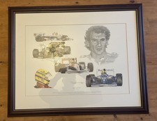 Framed tribute to AYRTON SENNA