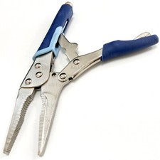 Toolzone Large Long Nose Heavy Duty Locking Pliers 9" Mole Grip. Vice Grip Clamp