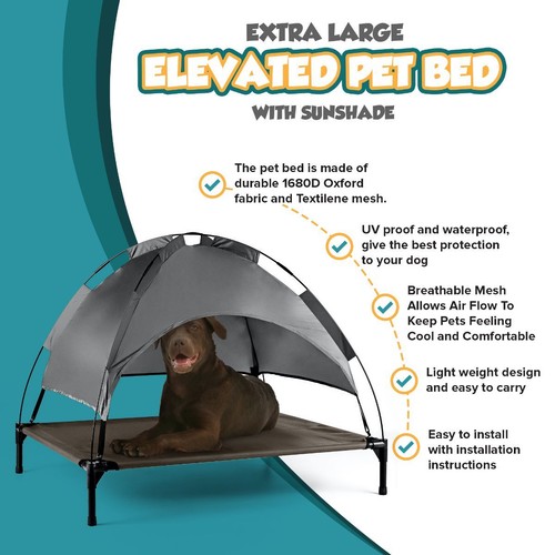 Petlicity elevated dog - petlicity, bed
