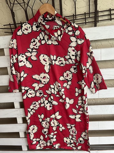 New zara floral red white - zara,