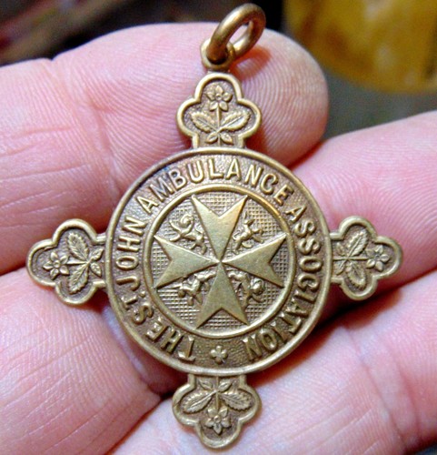 John ambulance medal - ambulance,