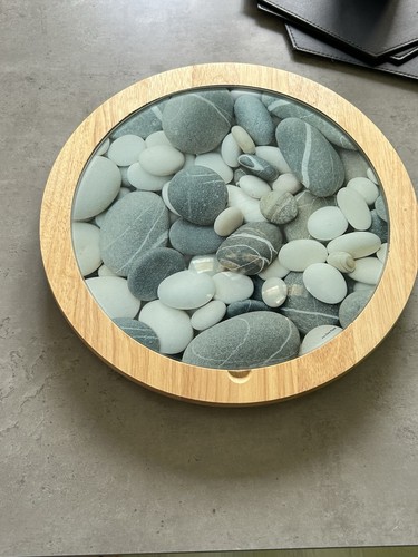 Lazy susan rotating pebble - lazy,