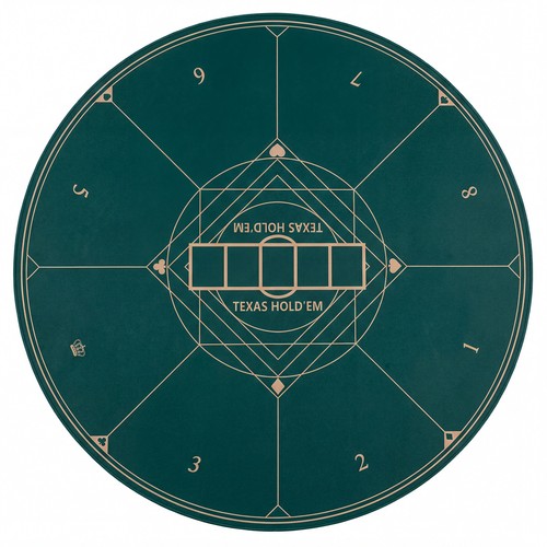 Round poker mat - for, texas