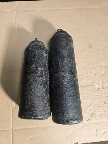 Pair antique cast - pair, iron