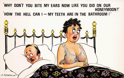 Comic saucy seaside postcard - comic,