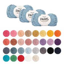 DROPS Paris Aran Yarn Wool 100% Cotton 10 Ply Crochet Knitting 50g Per Ball