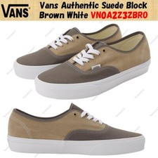 Vans Authentic Suede Block Brown White VN0A2Z3ZBRO Men's Size