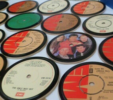CLIFF RICHARD DRINKS COASTERS Upcycled SINGLES original records (1973-91)