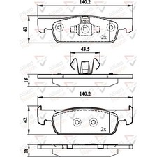 Brake Pads Set For Renault