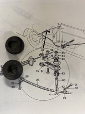 Austin Westminster A99,A110, Wolseley 6/110 handbrake compensating lever bushes