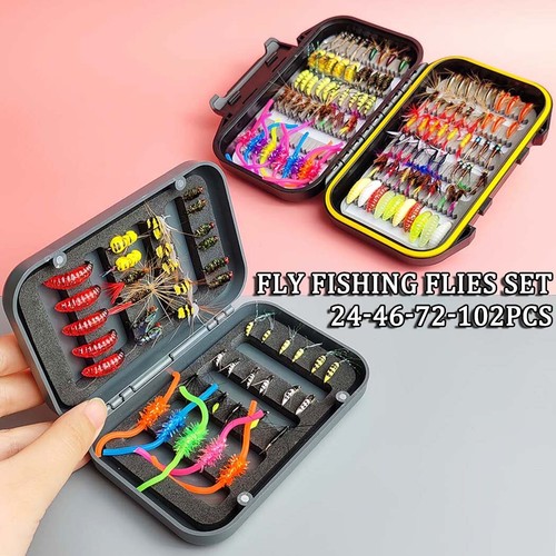 Fly fishing flies kit dry - fly, dry/wet