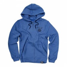 Hooded zip up sweatshirt blue