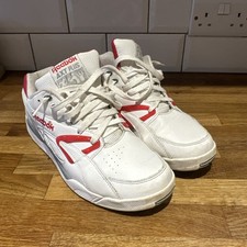Vintage Reebok Hexalite AXT Plus White Leather Trainers Size UK 8.5