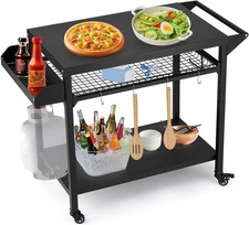 3-Shelf BBQ Grill Cart with