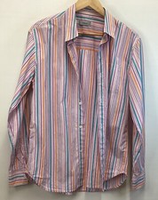 FARHI MULTICOLOURED STRIPES SHIRT SIZE MEDIUM