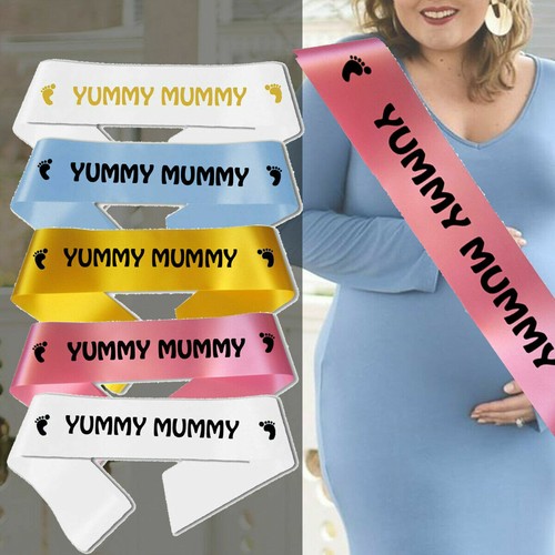 Baby shower yummy mummy sash - shower,
