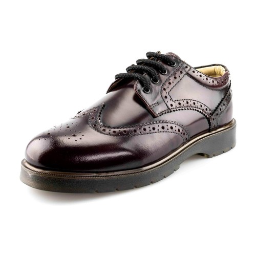 Mens leather brogue shoes - leather,