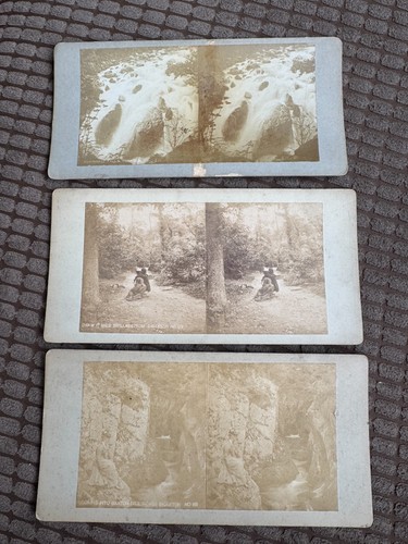 Vintage stereoview cards - x,