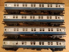 4x Hornby BR Mk1 InterCity Sleeper Coaches - 00 Gauge.