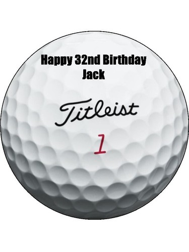 Golf balls edible cake toppers - cake,