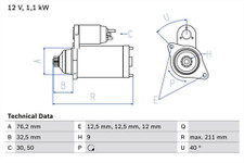 Bosch 0986017830 Starter Motor