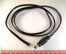 DC Power Lead 1 Metre Large Jack Plug OD 6.3 ID 3.1 10mm Shaft OM0691