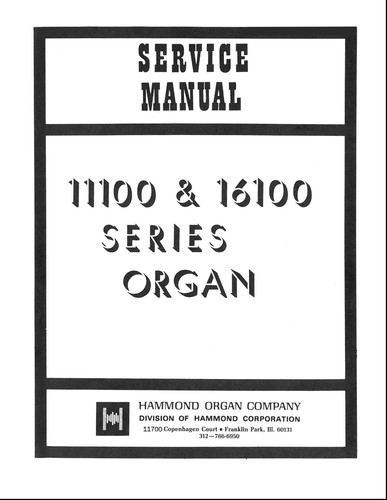 Hammond 11100 16100 series - hammond,