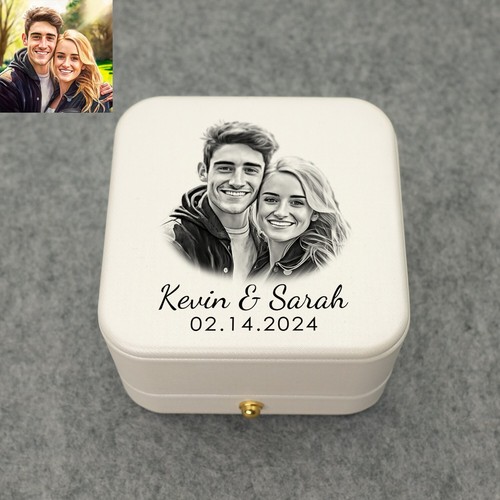 Personalised wedding ring - personalised, box