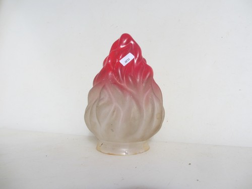 Vintage glass flame light lamp - flame,