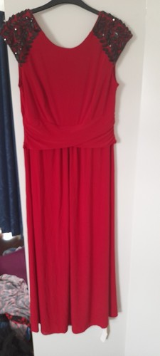 Red ball gown dress - ball,
