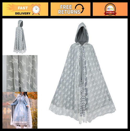 Gothic velvet hooded cape - hooded,
