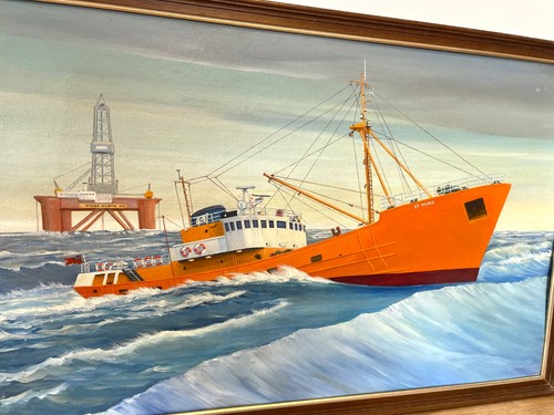 Original oil painting sea - oil, of